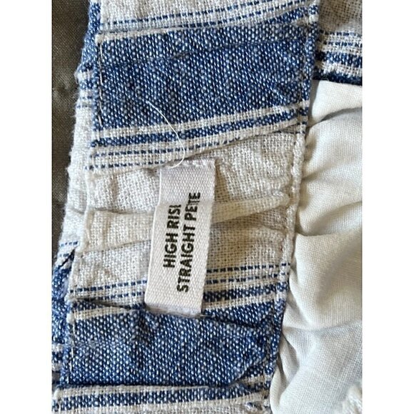 Loft Outlet Linen Blend Pants Sz Large Petite Pull On Lagenlook Boho Elastic Wai - Picture 3 of 8